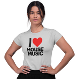 Women's Short Sleeve T-Shirt - I Love House Music