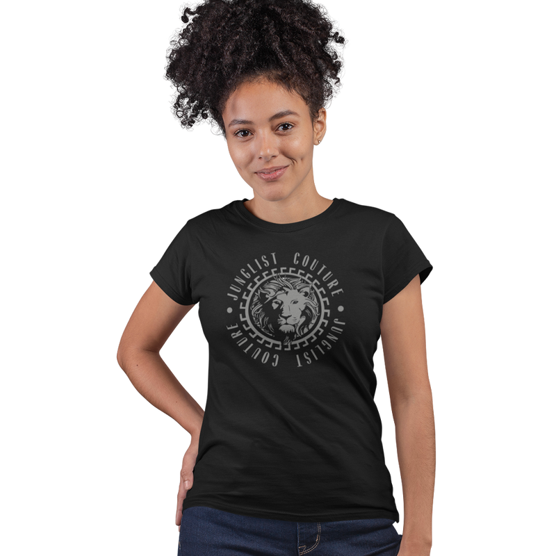 Unisex Heavyweight T Shirt - Junglist Couture (Silver)