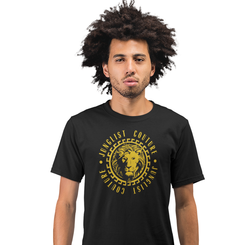 Unisex Heavyweight T Shirt - Junglist Couture (Gold)