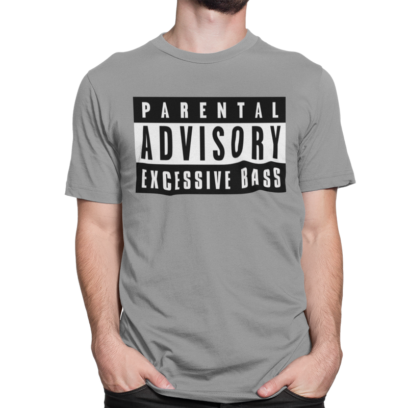 Unisex Heavyweight T Shirt - Parental Advisory Excessive Bass