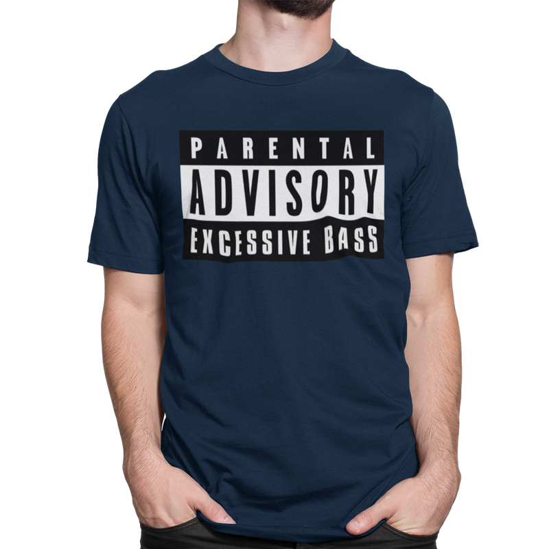 Unisex Heavyweight T Shirt - Parental Advisory Excessive Bass
