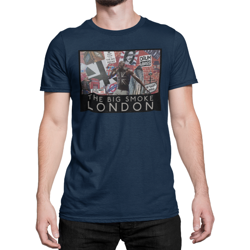 Unisex Heavyweight T Shirt - The Big Smoke "London Collage Design"