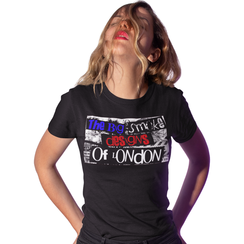 Women's Short Sleeve T Shirt - The Big Smoke - Punk Design