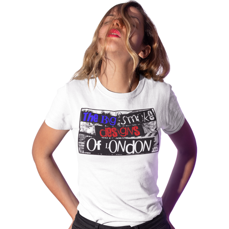 Women's Short Sleeve T Shirt - The Big Smoke - Punk Design