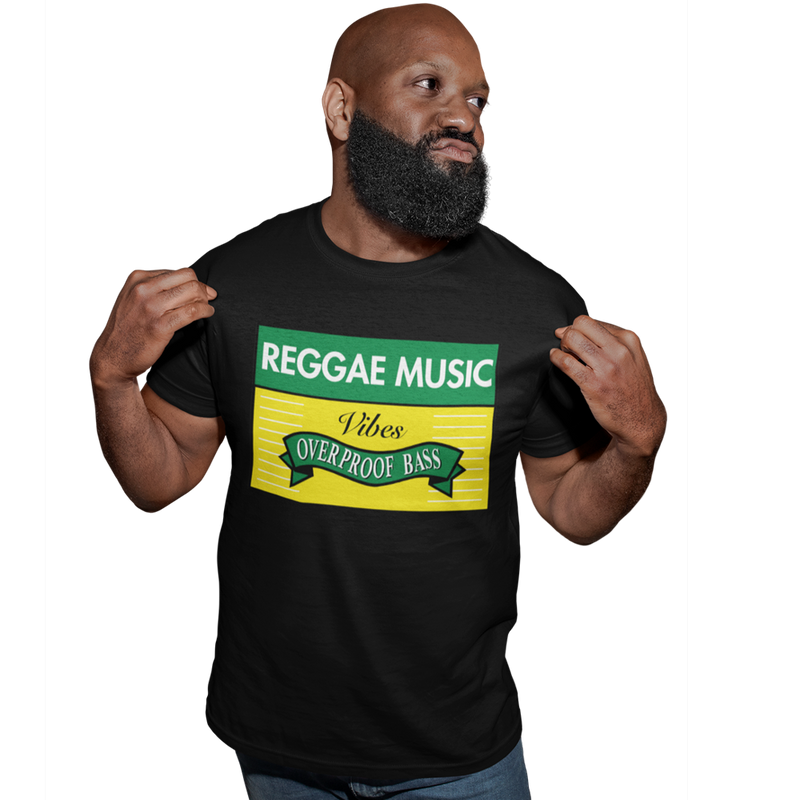 Unisex Heavyweight T Shirt - Reggae Music "Overproof Bass"