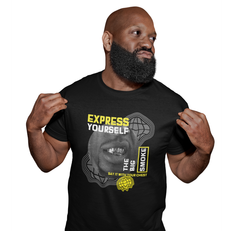 Unisex Heavyweight T Shirt - The Big Smoke "Say It With Your Chest"