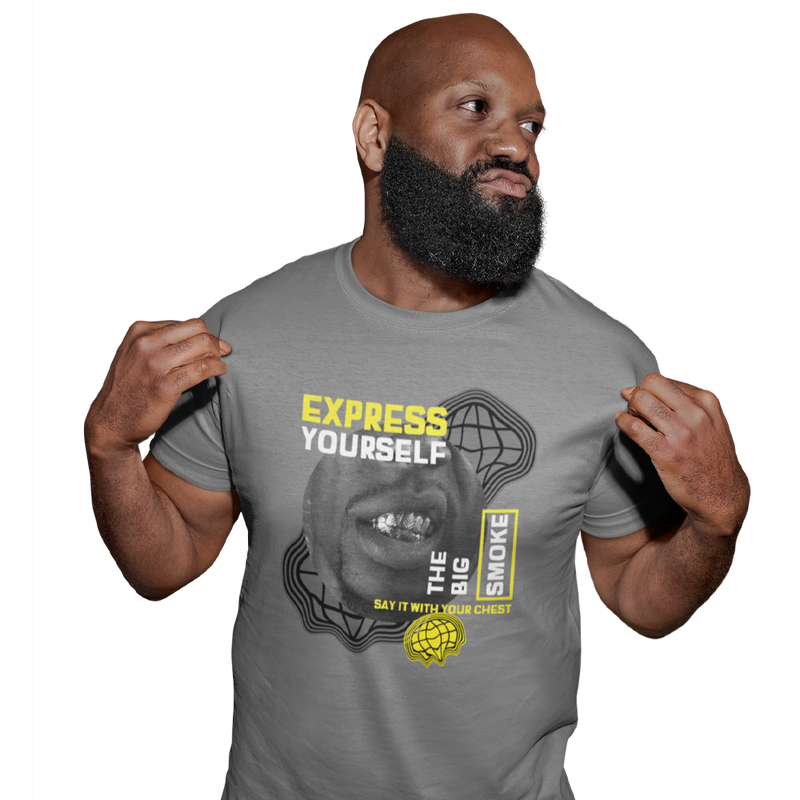 Unisex Heavyweight T Shirt - The Big Smoke "Say It With Your Chest"