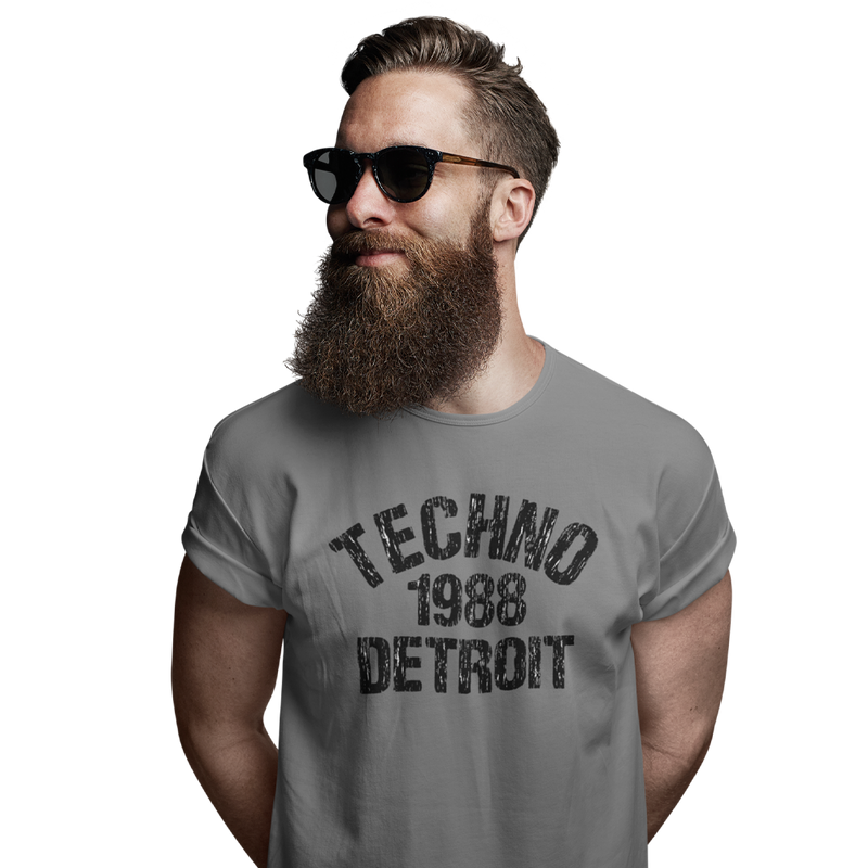Unisex Heavyweight T Shirt - Techno Est 1988