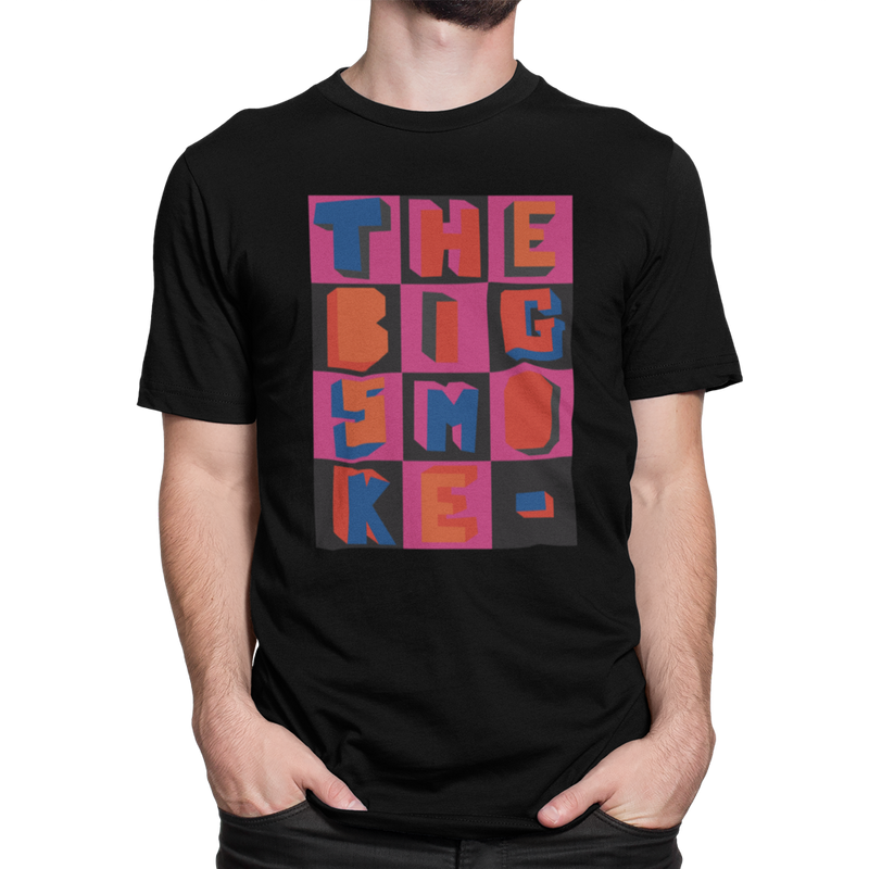 Unisex Heavyweight T Shirt - The Big Smoke "3D Block Design"