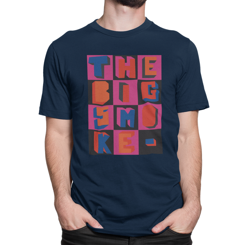 Unisex Heavyweight T Shirt - The Big Smoke "3D Block Design"