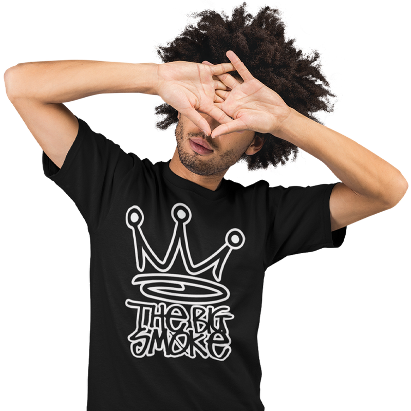Unisex Heavyweight T Shirt - The Big Smoke "Crown Design"