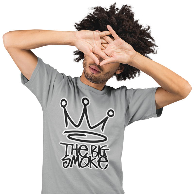 Unisex Heavyweight T Shirt - The Big Smoke "Crown Design"