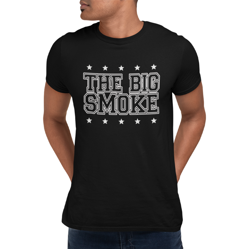 Unisex Heavyweight T Shirt - The Big Smoke "College Design"