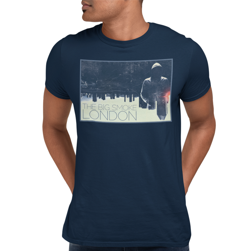 Unisex Heavyweight T Shirt - The Big Smoke - Urban Skyline